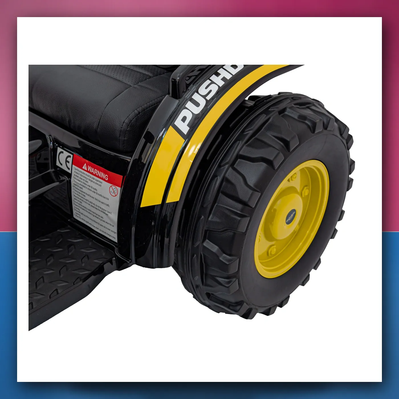Bager Traktor na akumulator za djecu - žuti + Pokretni Ruka Žlica + Daljinski upravljač + Lagani Start + Radio FM + LED - slika 1