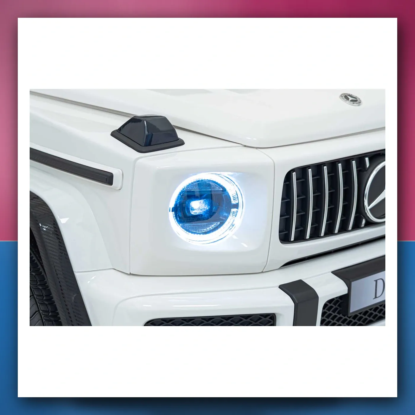 Auto na akumulator Mercedes Benz G63 AMG XXL STRONG MP4 bijeli - slika 1