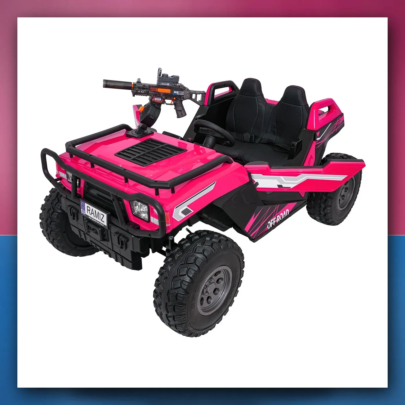 Buggy na akumulator PROSPECTOR 4×4 STRONG ružičasti