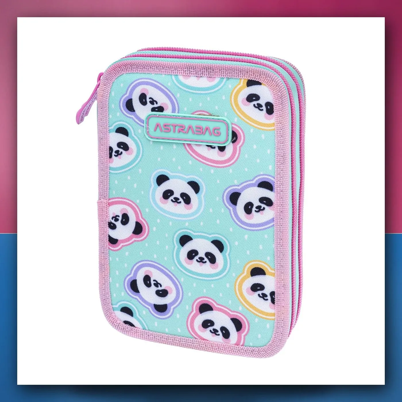 Dvostruka pernica ASTRABAG MINTY PANDAS
