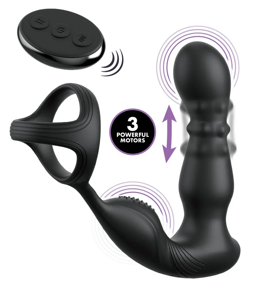 Analvibrator „Ass-Gasm Slide & Glide“ mit Perlenmassage Analvibrator „Ass-Gasm Slide & Glide“ mit Perlenmassage
