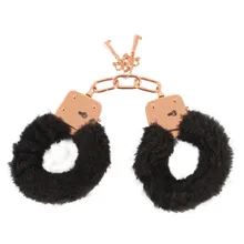 Handschellen mit abnehmbaren Plüschbezügen Handschellen mit abnehmbaren Plüschbezügen