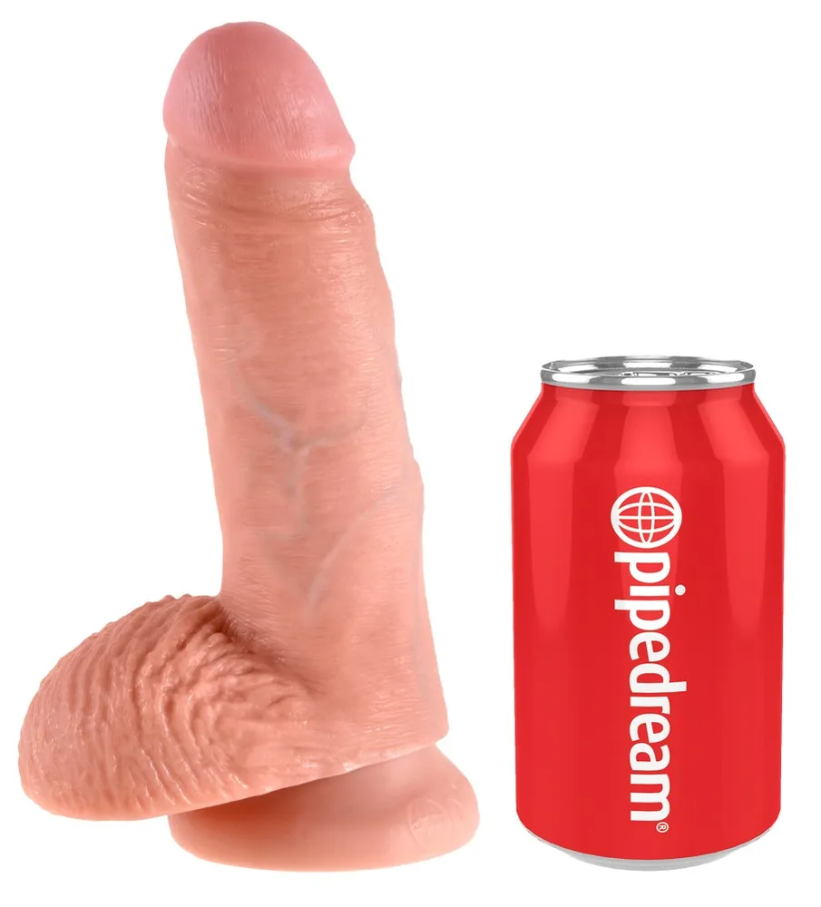 DIldo "7" Cock with Balls", 17,8 cm DIldo "7" Cock with Balls", 17,8 cm