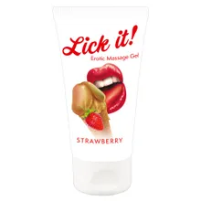 Gel “Erotic Massage Gel Strawberry“ mit Erdbeer-Aroma Gel “Erotic Massage Gel Strawberry“ mit Erdbeer-Aroma