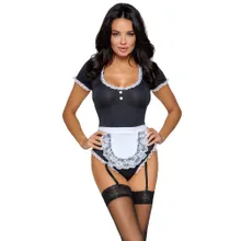 Kellnerinnen-Kostüm, Body plus Schürze Kellnerinnen-Kostüm, Body plus Schürze