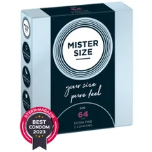 Kondome „64 mm“, transparent, hauchdünn, feucht Kondome „64 mm“, transparent, hauchdünn, feucht