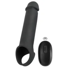 Penishülle „RC Penis Extension“ mit 10 Vibrationsmodi per kabelloser Fernbedienung Penishülle „RC Penis Extension“ mit 10 Vibrationsmodi per kabelloser Fernbedienung