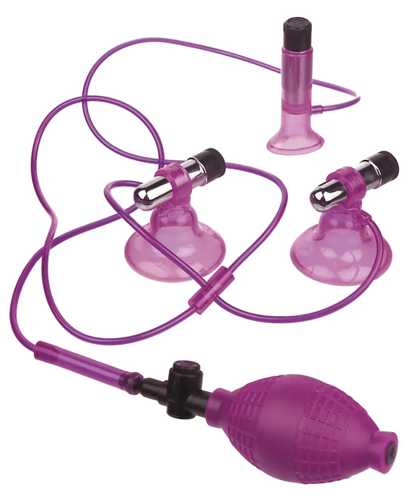 Nippel- und Klitorissauger „Vibrating Triple Suckers“, mit Vibration Nippel- und Klitorissauger „Vibrating Triple Suckers“, mit Vibration