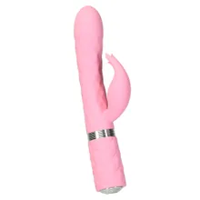 Rabbitvibrator „Lively“ mit stufenloser Vibration und Rotation, Swarovski-Kristall-Button Rabbitvibrator „Lively“ mit stufenloser Vibration und Rotation, Swarovski-Kristall-Button