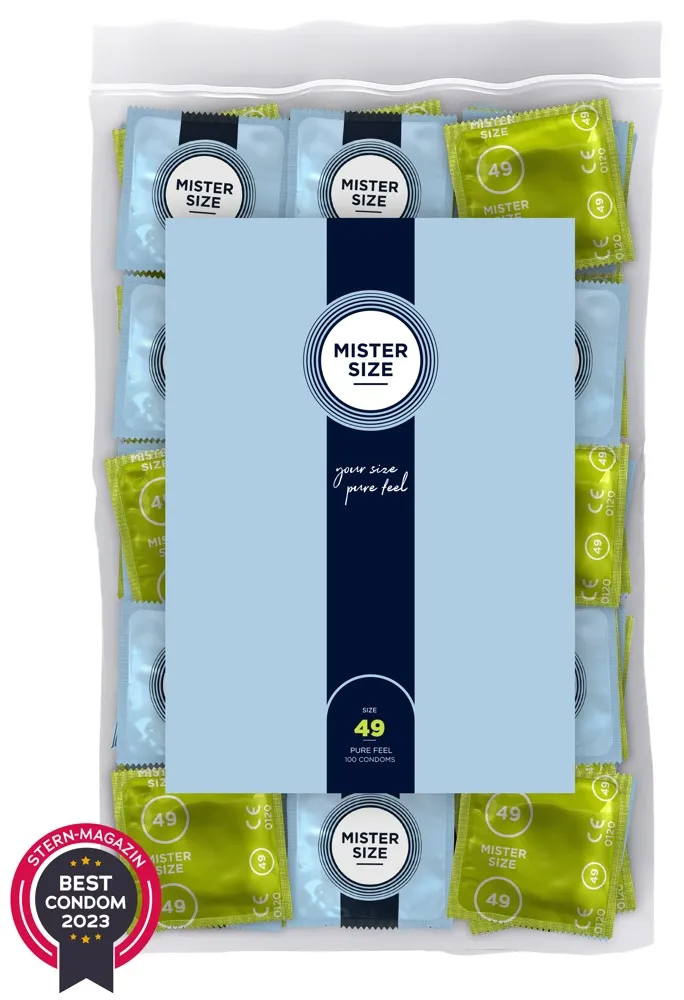 Kondome „49 mm“, transparent, hauchdünn, feucht Kondome „49 mm“, transparent, hauchdünn, feucht