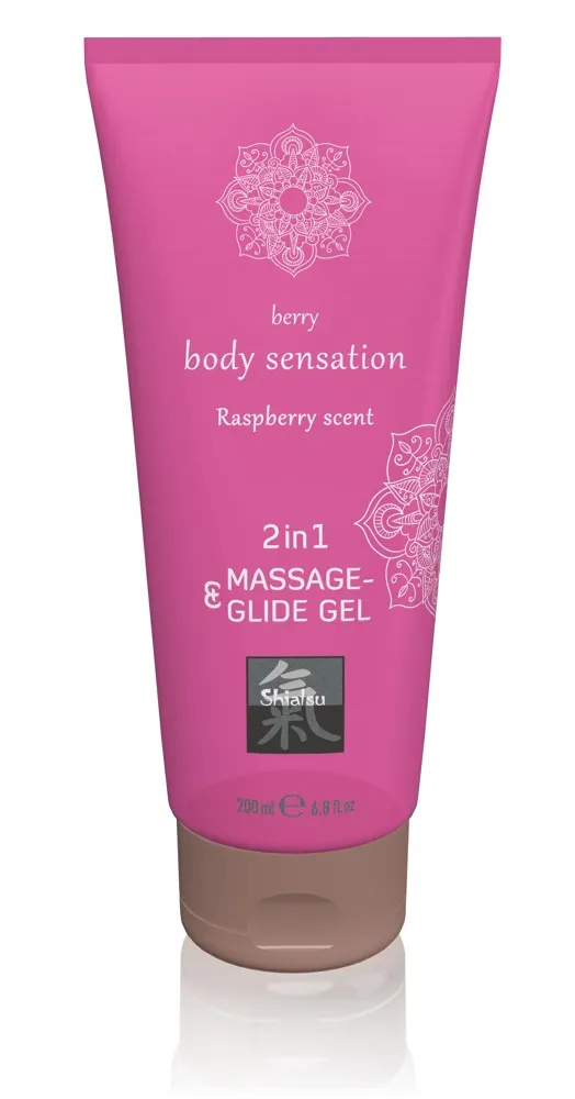Massage- und Gleitgel „2in1 Raspberry Scent“ Massage- und Gleitgel „2in1 Raspberry Scent“