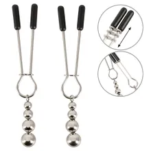 Nippelklemmen mit Kugelschmuck Nippelklemmen mit Kugelschmuck