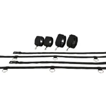 4-teilige Bettfesseln, mit Karabinern 4-teilige Bettfesseln, mit Karabinern