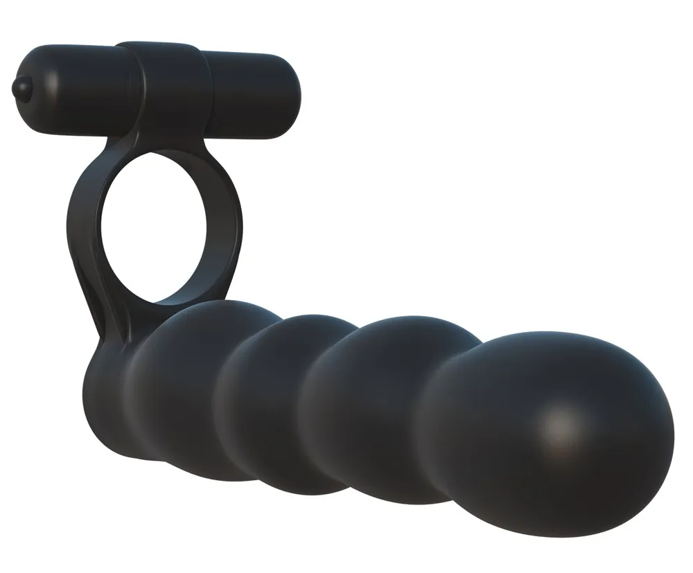 Vibro-Penisring „Posable Partner Double Penetrator“ mit Dildo Vibro-Penisring „Posable Partner Double Penetrator“ mit Dildo