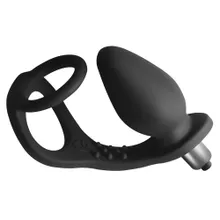 Penisring „RO-ZEN“ mit Vibro-Analplug Penisring „RO-ZEN“ mit Vibro-Analplug