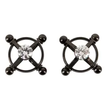 Nippelklemmen „Nipple Jewellery Shiny Star“, 9 g pro Stück, jeweils 4 Justierschrauben Nippelklemmen „Nipple Jewellery Shiny Star“, 9 g pro Stück, jeweils 4 Justierschrauben