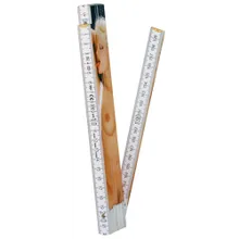 Zollstock, 2 m, vollflächig, 2-seitig bedruckt Zollstock, 2 m, vollflächig, 2-seitig bedruckt