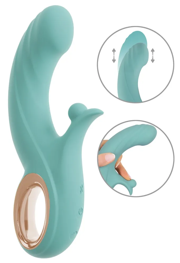 Stoßvibrator mit Kugel-Klitorisvibrator Stoßvibrator mit Kugel-Klitorisvibrator