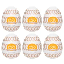 Masturbator „Egg Ring“ mit Rillenringe-Stimulationsstruktur Masturbator „Egg Ring“ mit Rillenringe-Stimulationsstruktur