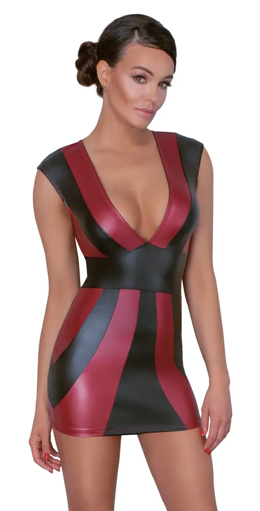 Kleid im 2-farbigen Mattlook Kleid im 2-farbigen Mattlook