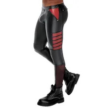 Hose im Mattlook mit Netzeinsätzen Hose im Mattlook mit Netzeinsätzen