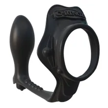 Penis-Hodenring „Rock Hard Ass-Gasm“, mit Analplug Penis-Hodenring „Rock Hard Ass-Gasm“, mit Analplug