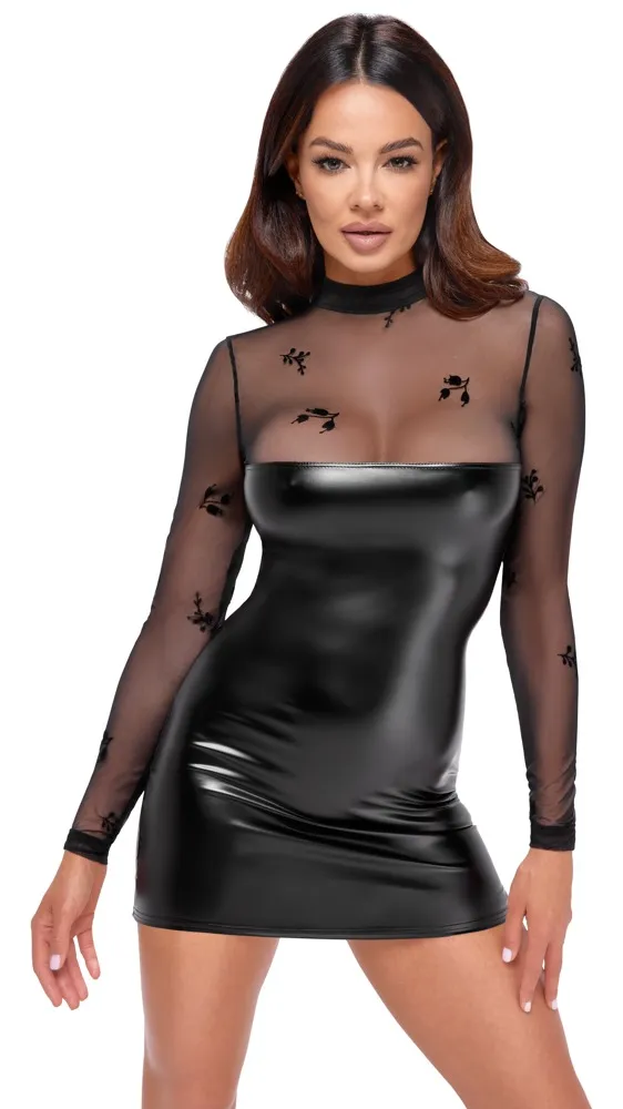 Kleid „Libido Exclusive“ im edlen Material-Mix Kleid „Libido Exclusive“ im edlen Material-Mix