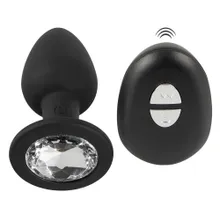 Vibro-Analplug „RC Diamond Plug“, 10 Vibrationsmodi per Fernbedienung Vibro-Analplug „RC Diamond Plug“, 10 Vibrationsmodi per Fernbedienung