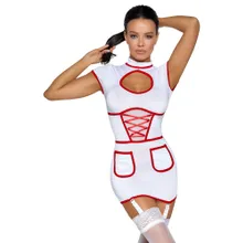 Kleid mit Strapsen im Krankenschwester-Look Kleid mit Strapsen im Krankenschwester-Look