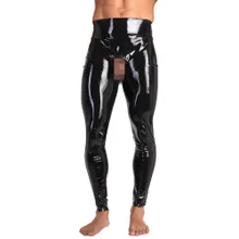 Leggings mit Showmaster-Öffnung für Penis und Hoden, Latex Leggings mit Showmaster-Öffnung für Penis und Hoden, Latex
