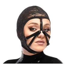 Kopfmaske aus weicher Spitze Kopfmaske aus weicher Spitze