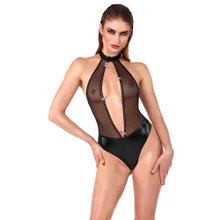 Body im stylischen Material-Mix Body im stylischen Material-Mix