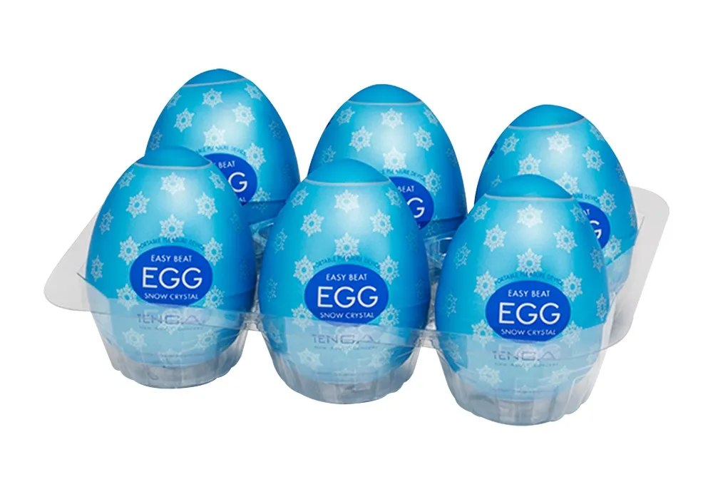 Masturbator „Egg Snow Crystal“ mit intensiver Kristall-Stimulationsstruktur Masturbator „Egg Snow Crystal“ mit intensiver Kristall-Stimulationsstruktur