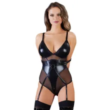 Body mit Armfesseln, Wetlook und Powernet im edlen Mix Body mit Armfesseln, Wetlook und Powernet im edlen Mix