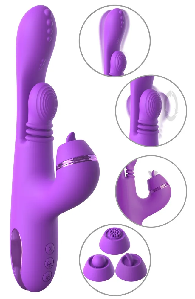 Rabbitvibrator „IntiMotion Pulse Pro“ inklusive 3 Klitoris-Aufsätze Rabbitvibrator „IntiMotion Pulse Pro“ inklusive 3 Klitoris-Aufsätze