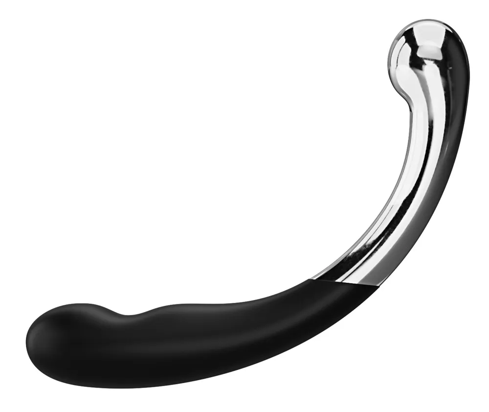 Doppeldildo „Sweet Pressure“ aus Silikon und Metall Doppeldildo „Sweet Pressure“ aus Silikon und Metall