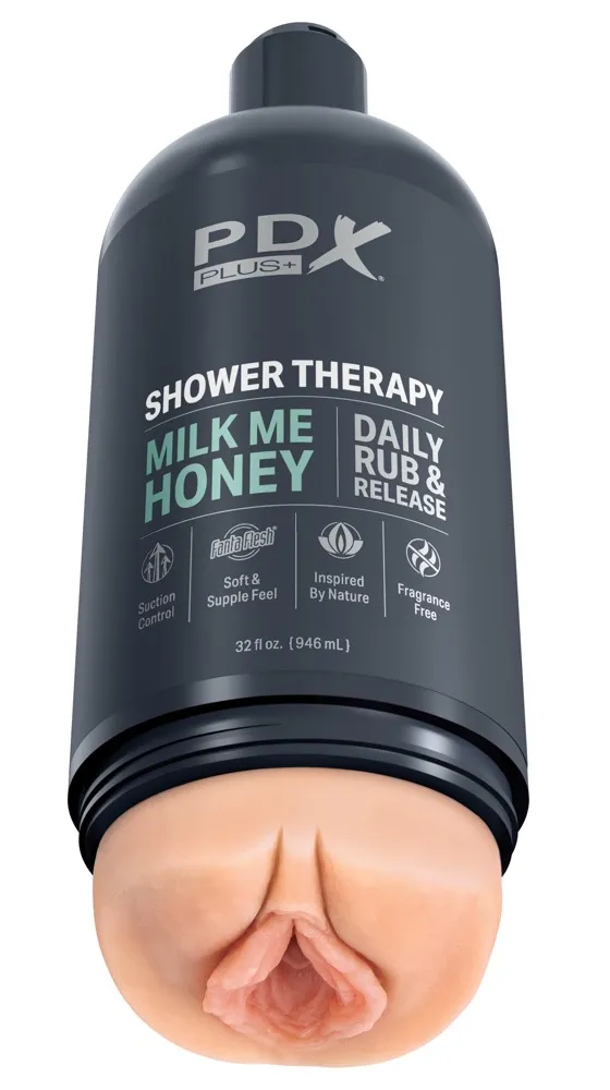 Masturbator „Shower Therapy Milk Me Honey“ inklusive abnehmbarem Saugfuß Masturbator „Shower Therapy Milk Me Honey“ inklusive abnehmbarem Saugfuß