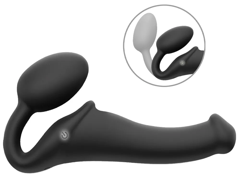 Strapless Strap-on „Vibrating Bendable“ mit 3 Motoren Strapless Strap-on „Vibrating Bendable“ mit 3 Motoren