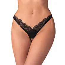 Ouvert-String „Arrowel“ aus Spitze und Tüll Ouvert-String „Arrowel“ aus Spitze und Tüll