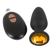Vibroplug „Butt Plug mit Stein“ mit Fernbedienung, 7,5 cm Vibroplug „Butt Plug mit Stein“ mit Fernbedienung, 7,5 cm
