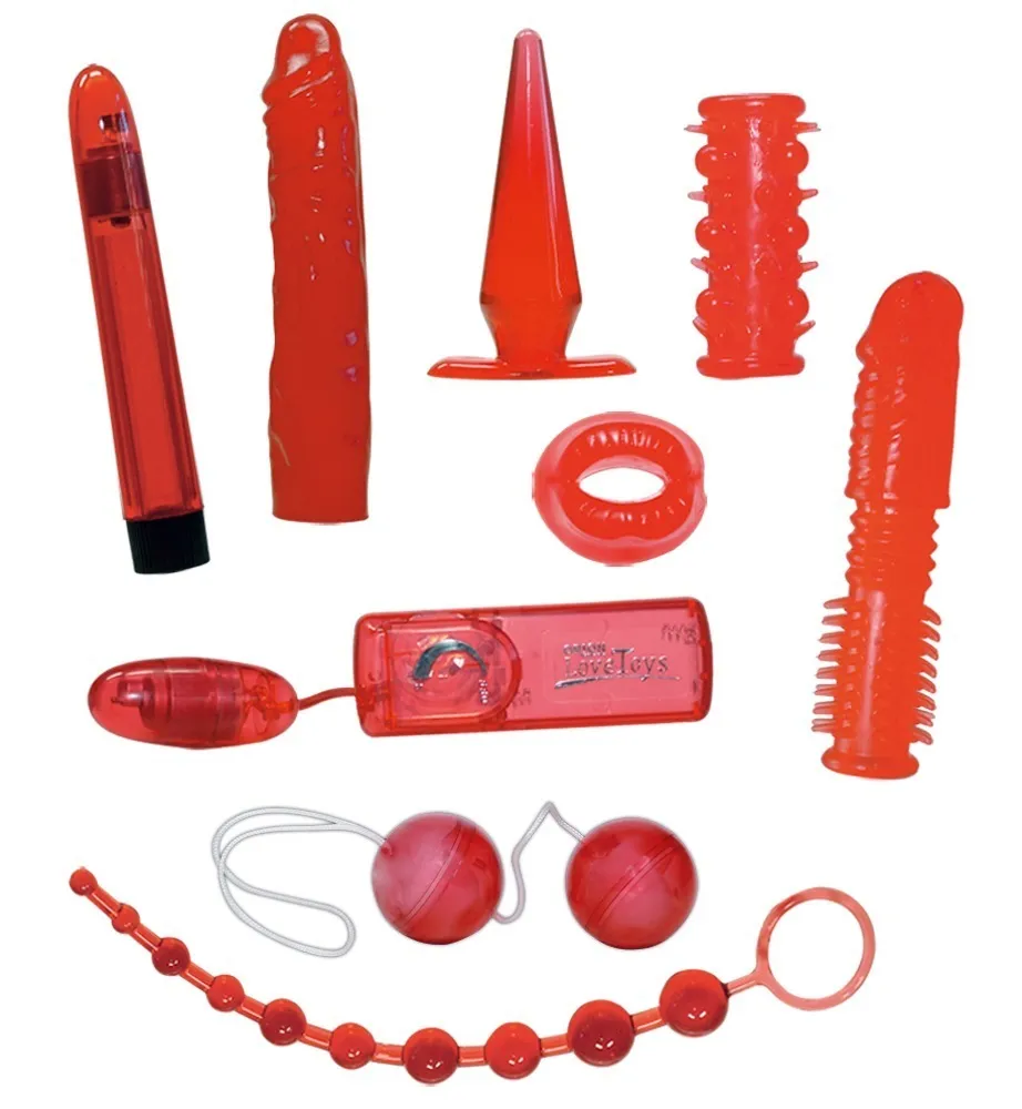 9-teiliges Toyset „Red Roses“ inklusive Batterien für die Vibro-Toys 9-teiliges Toyset „Red Roses“ inklusive Batterien für die Vibro-Toys