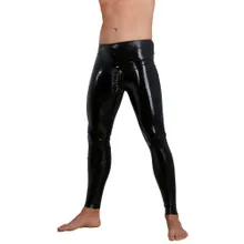 Leggings mit Hülle für Penis und Hoden, Latex Leggings mit Hülle für Penis und Hoden, Latex