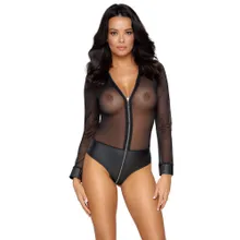 Body aus Powernet, Höschenteil im Mattlook Body aus Powernet, Höschenteil im Mattlook