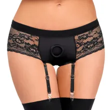 Panties „Strap-on" mit abnehmbaren Strapsen, po-frei Panties „Strap-on" mit abnehmbaren Strapsen, po-frei