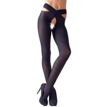 Strümpfe mit Hüfthaltern, im Schritt offen Strümpfe mit Hüfthaltern, im Schritt offen