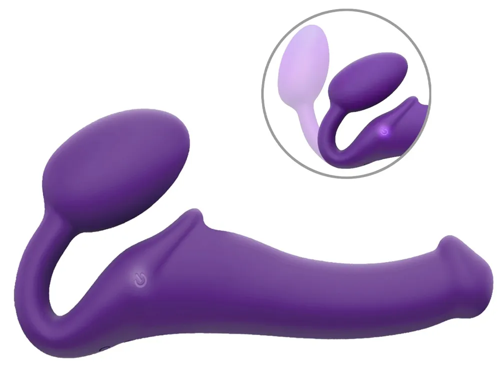 Strapless Strap-on „Vibrating Bendable“ mit 3 Motoren Strapless Strap-on „Vibrating Bendable“ mit 3 Motoren