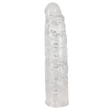 Penishülle mit Noppen und Adern, transparent Penishülle mit Noppen und Adern, transparent