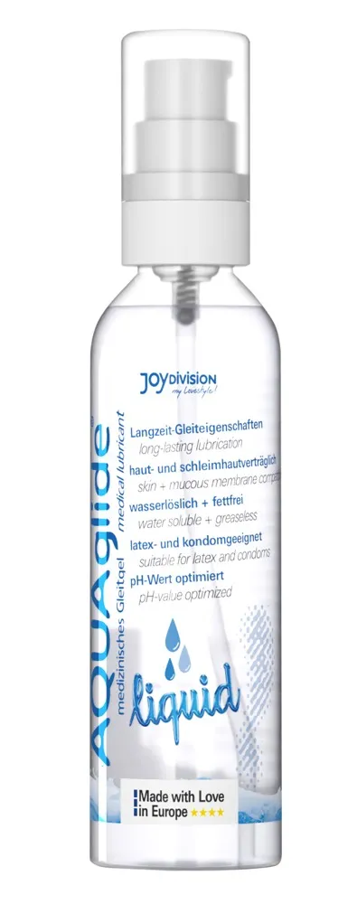 Gleitgel „AQUAglide liquid“ mit fließender Konsistenz Gleitgel „AQUAglide liquid“ mit fließender Konsistenz