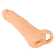 Penissleeve „2in1 Extension + Masturbator“ mit Hodenring Penissleeve „2in1 Extension + Masturbator“ mit Hodenring