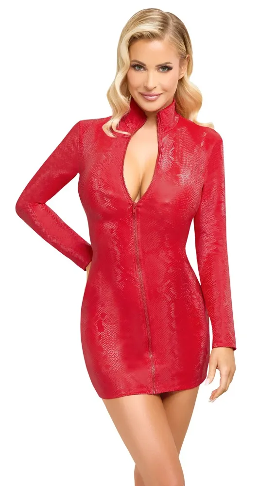 Minikleid in Schlangenhaut-Optik Minikleid in Schlangenhaut-Optik